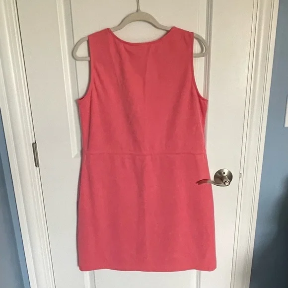 New! Ichi Kate cinched drawstring waist pique calypso pink Dress 35232 - Picture 9 of 15